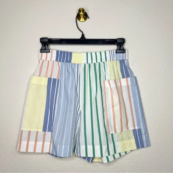 Rails White Colorful Portofino Striped Organic Cotton Blend Boxer Shorts XXS NWT - Picture 7 of 16